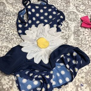 Toddler sunflower cut out Baden suit